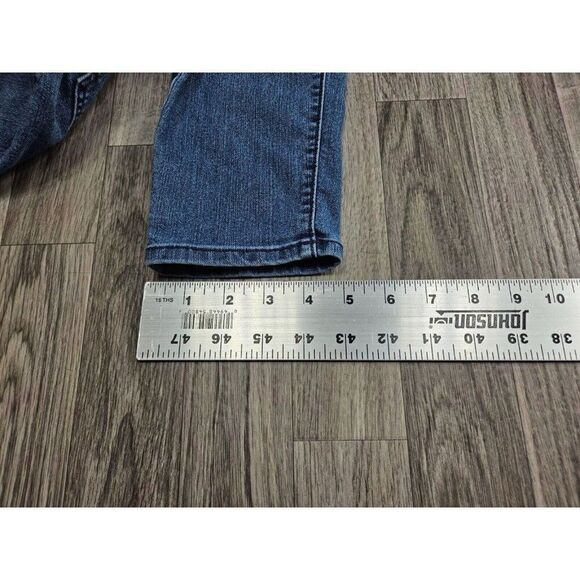(3/$35) Old Navy Size 4 Pockets Super Skinny Mid Rise Whiskered Denim Blue Jeans - Picture 11 of 11